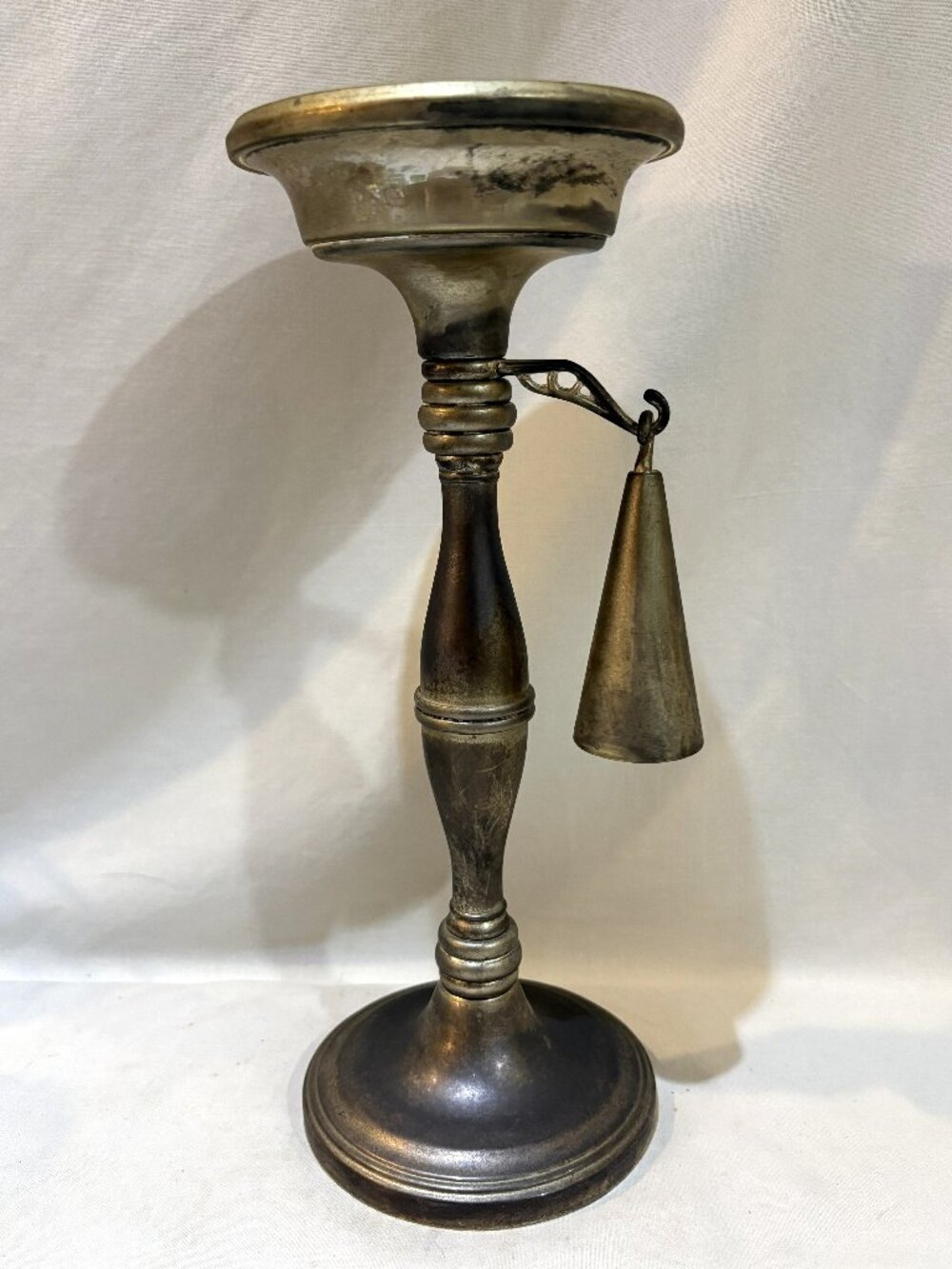 Vintage Godinger Silverplated Candle Holder with Snuffer